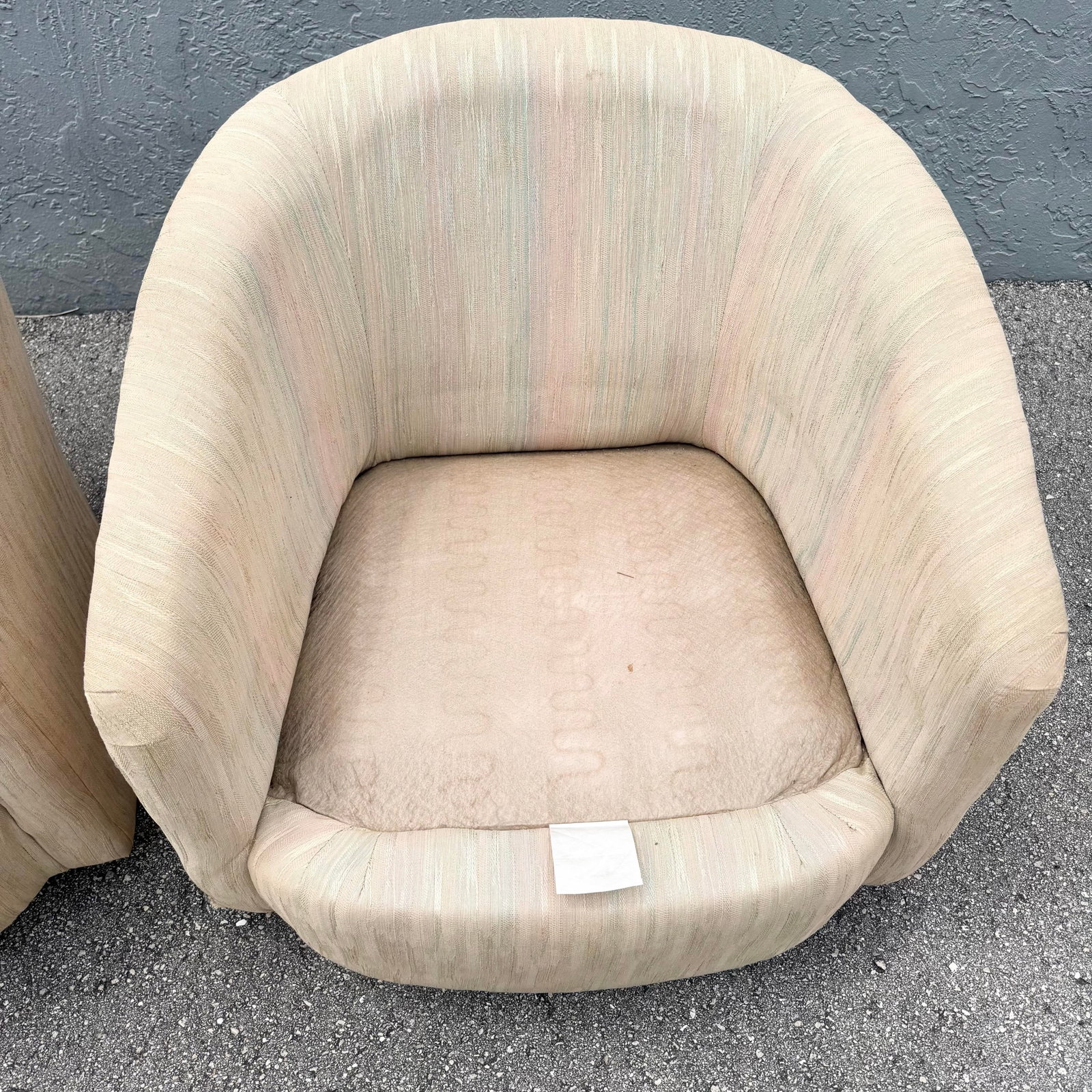 Postmodern Swivel Barrell Chairs by Best Chairs - A Pair - 7