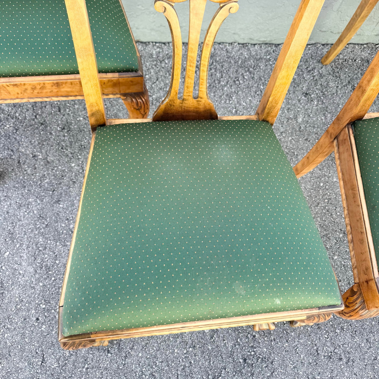 Vintage Chippendale Style Ball in Claw Dining Chairs - Set of 4 - 7