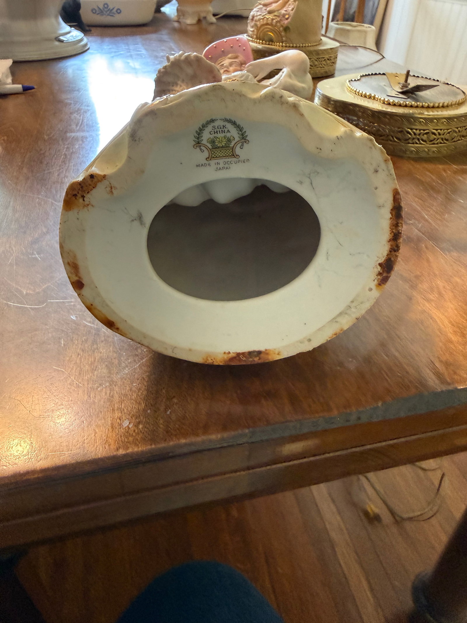 1940s s.g.k. China Pair of Large Lamps - 9