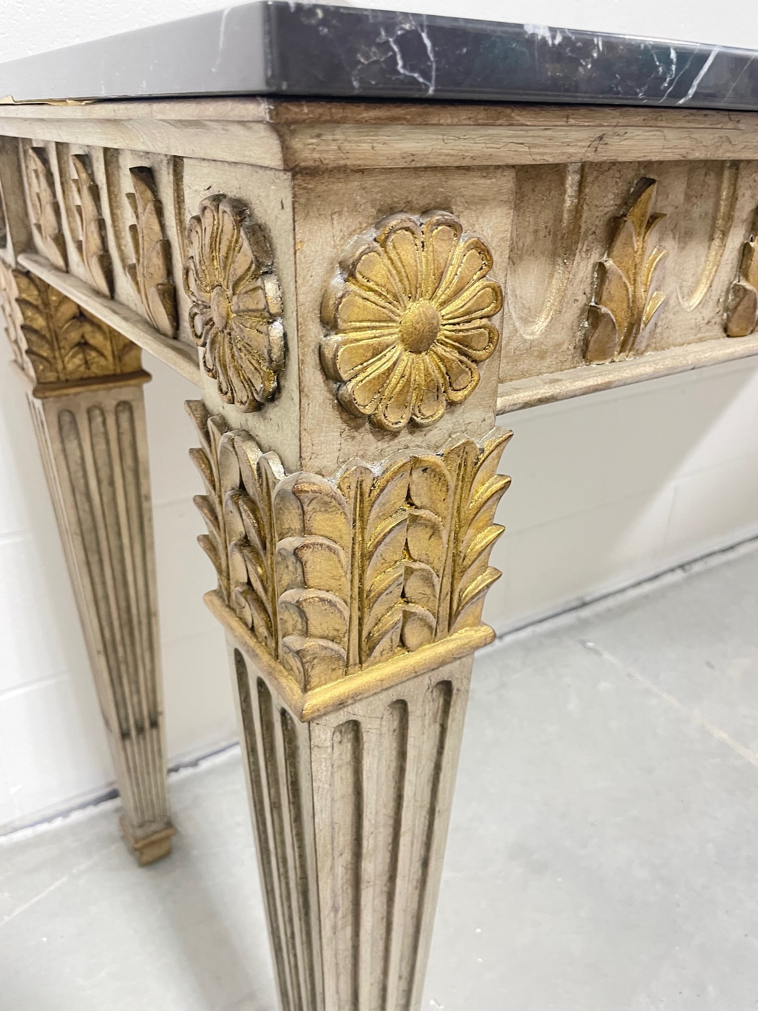 Console Table With Marble Top - 3