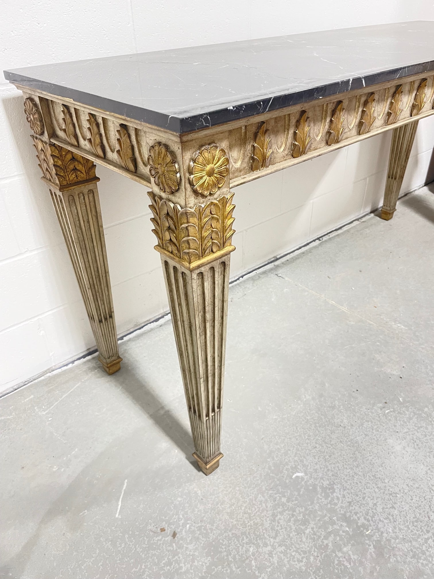 Console Table With Marble Top - 6