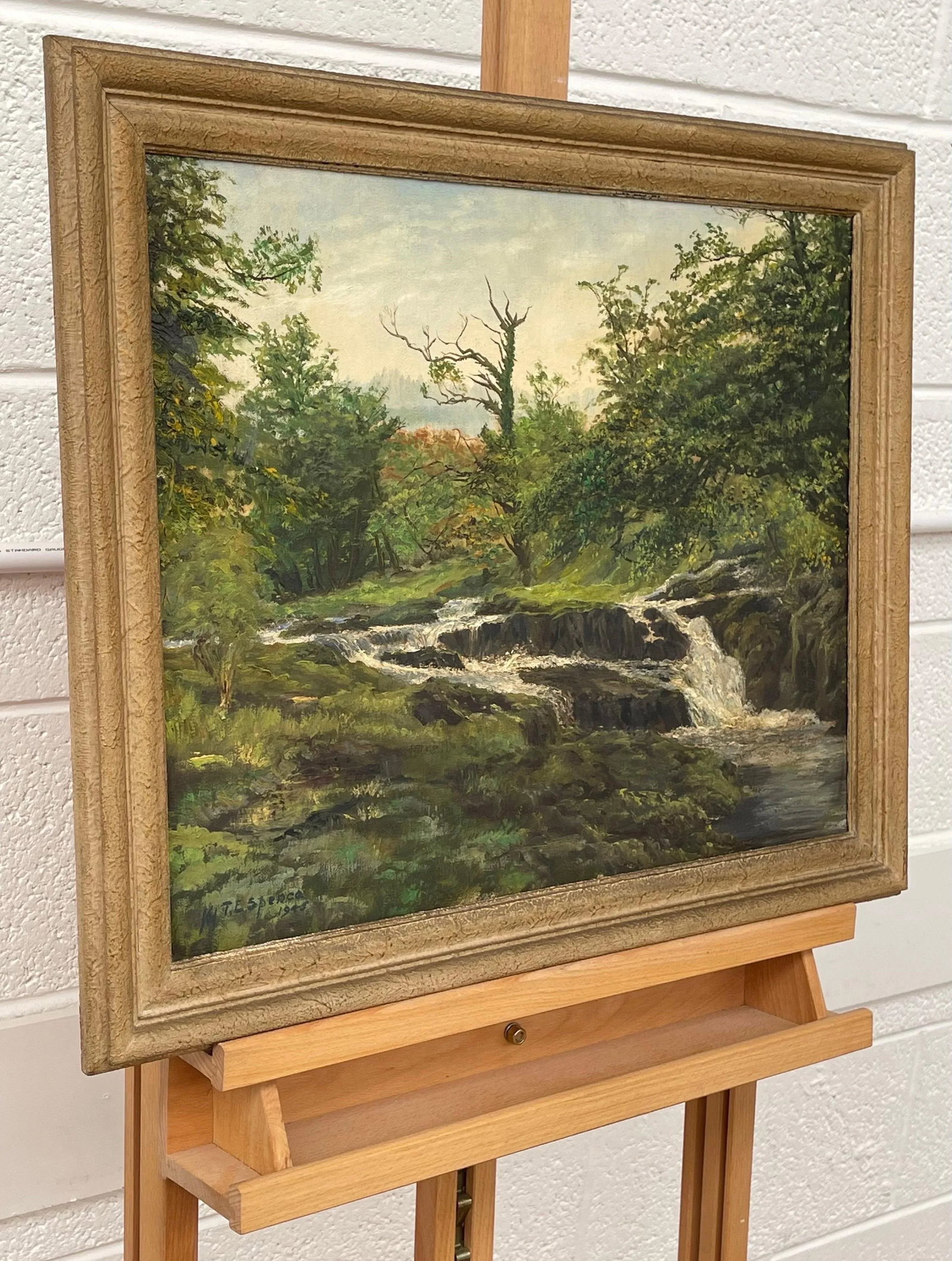 Tobias Everet Spence, River Forest Landscape Oil Painting by 20th Century Post War Irish Artist, 194 - 2