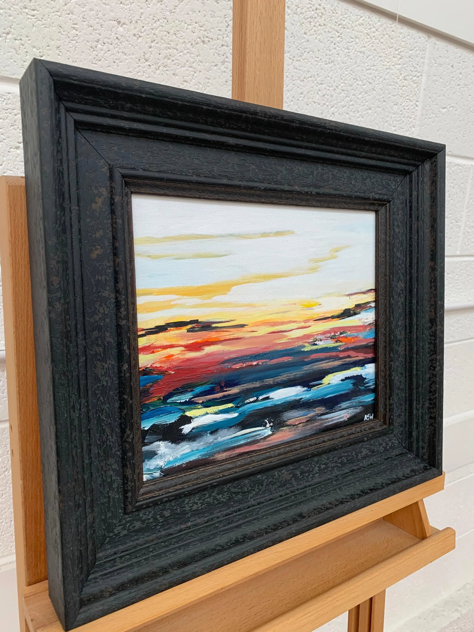 Angela Wakefield, Colourful Abstract Seascape Sunset Study by Leading Contemporary British Artist, 2 - 2