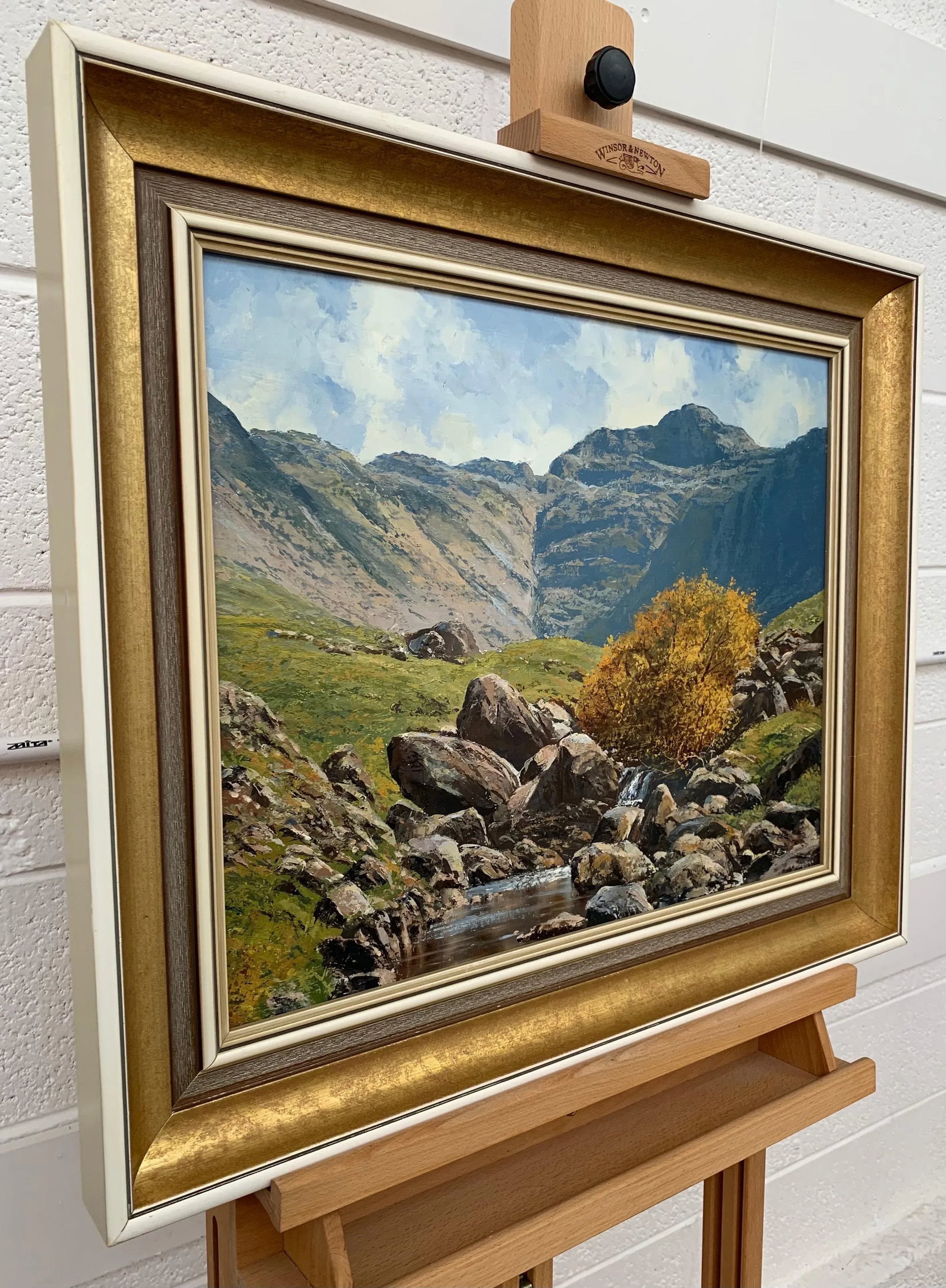 Vintage Oil Painting of the English Lake District by Modern British Landscape Artist, 1986 - 2