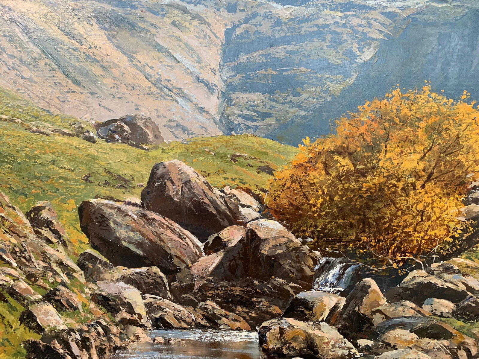 Vintage Oil Painting of the English Lake District by Modern British Landscape Artist, 1986 - 5