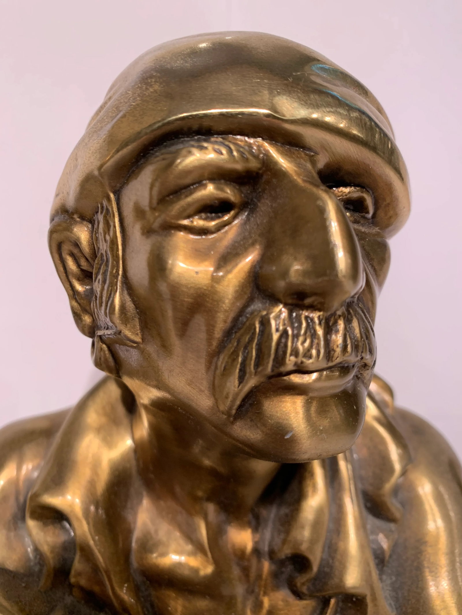 1950s Spanish Men Brass Statues - a Pair - 7
