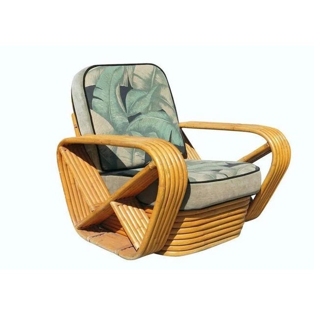 Restored Square Pretzel Rattan Living Room 6 Piece Set - 7