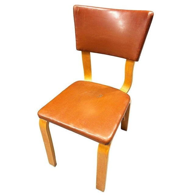 Pair of Mid-Century Modern Bentwood Side Chairs W/ Nailhead Back by Thonet - 7