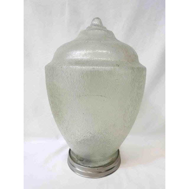 Tall Art Deco Acorn Ceiling Polycarbonate Globe Pendant - 2