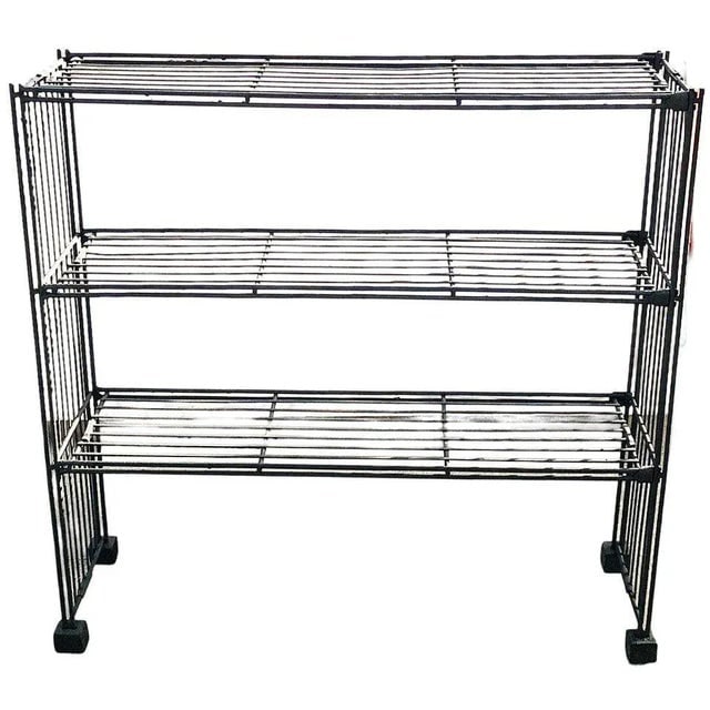 Mid-Century 3-Tier Iron Wire Art Display Shelf Bookshelf - 3