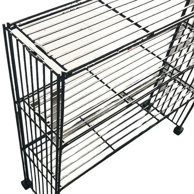 Mid-Century 3-Tier Iron Wire Art Display Shelf Bookshelf - 5