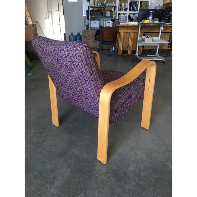 Thonet Bentwood Armchair With Purple Seat - 6