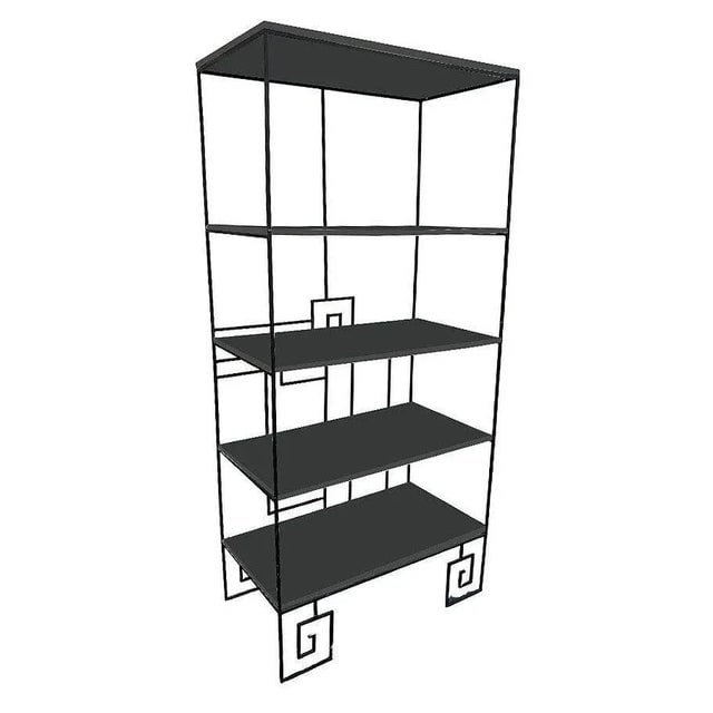 1980s ‚ÄòBiltmore‚Äô Wrought Iron Etagere by Marina McDonald for - 2