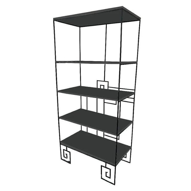 1980s ‚ÄòBiltmore‚Äô Wrought Iron Etagere by Marina McDonald for - 4