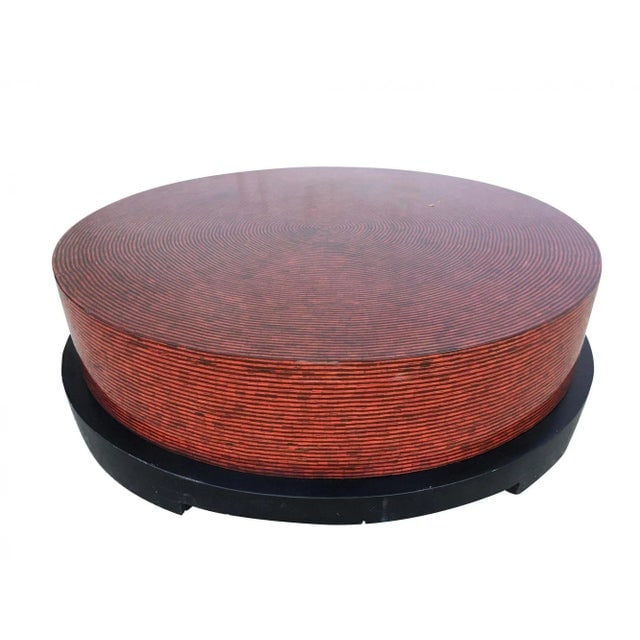 Two-Tone Cubist Style Round Livingroom Set of 3, Circa 1990 - 2