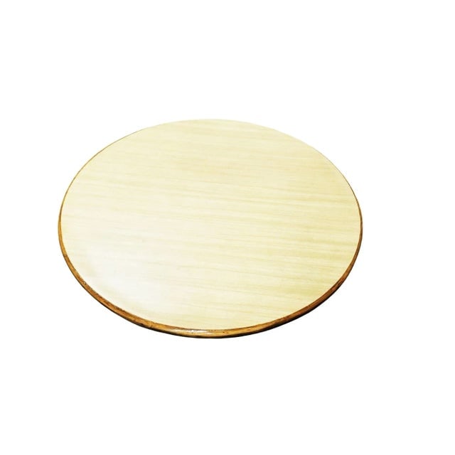 1950s Restored Rattan Round Accent Coffee Table - 3