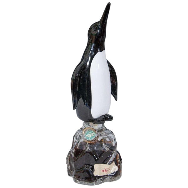 Mid-Century Archimede Seguso Alabastro Murano Art Glass Penguin Decanter Bottle (1 of 6)