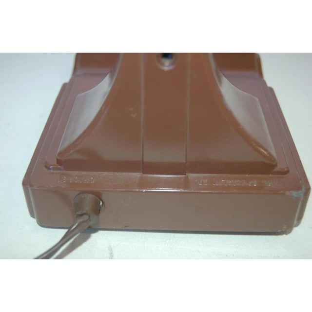 Mid Century Brown Enamel Fluorescent Gooseneck Desk Lamp by Art Specialty - 7