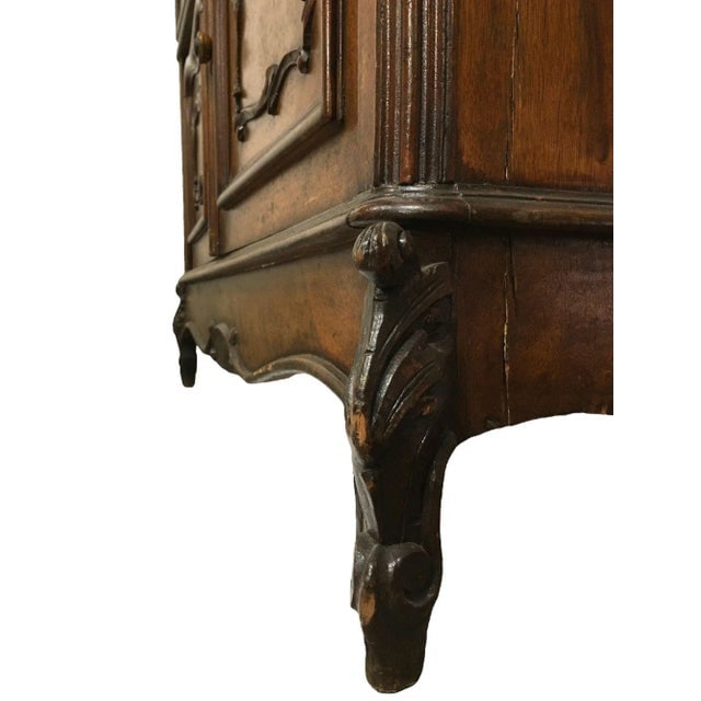 Louis XVI Solid Oak Dressing Vanity Table With Mirror and Marble Top - 10