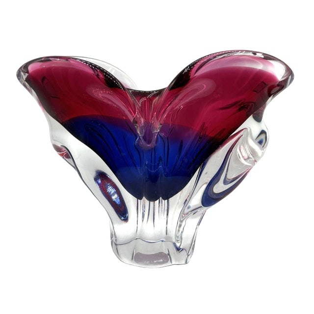 Mid 20th Century Art Glass Bowl Attributed to Josef Hospodka Czechoslovakia - 3