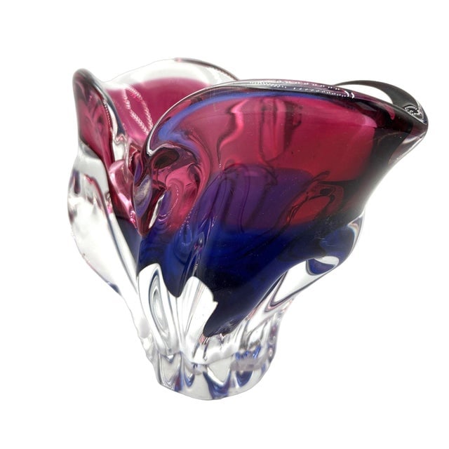 Mid 20th Century Art Glass Bowl Attributed to Josef Hospodka Czechoslovakia - 6