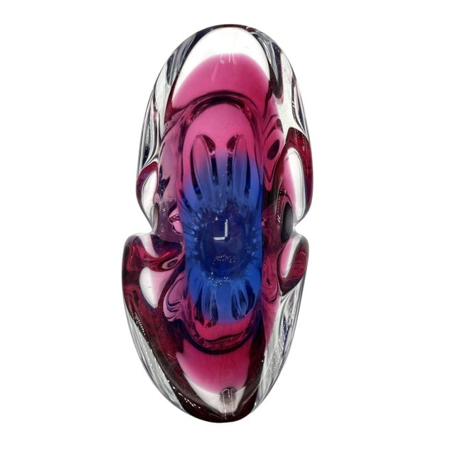 Mid 20th Century Art Glass Bowl Attributed to Josef Hospodka Czechoslovakia - 7