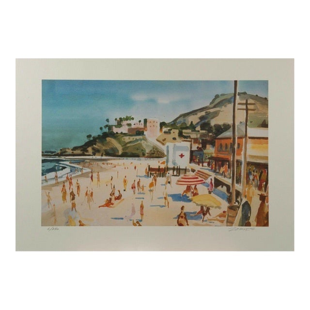 Milford Zornes "Main Beach Laguna" Lithograph Print Limited 13 of 250 Signed (1 of 4)