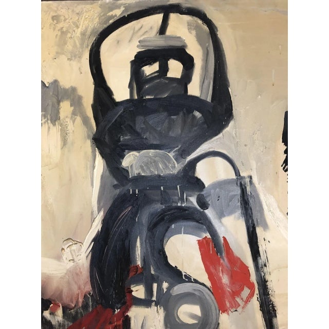 Abstract Robot Oil on Canvas Painting by Artist Pasqual Bettio - 3