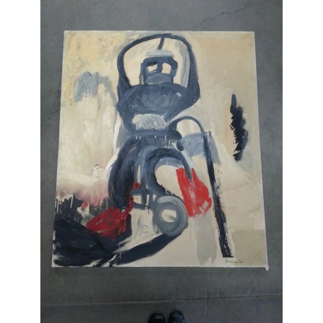 Abstract Robot Oil on Canvas Painting by Artist Pasqual Bettio - 6