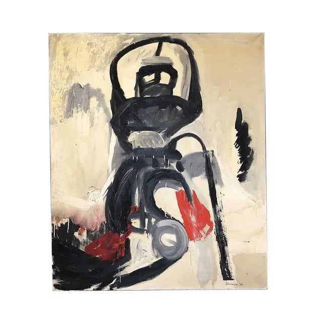 Abstract Robot Oil on Canvas Painting by Artist Pasqual Bettio - 8