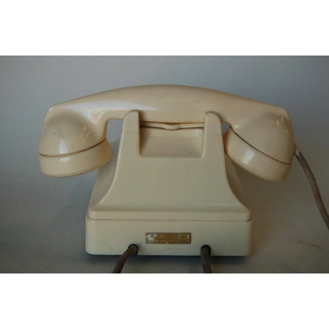 White Bakelite Ptt Telephone by Ericsson - 6