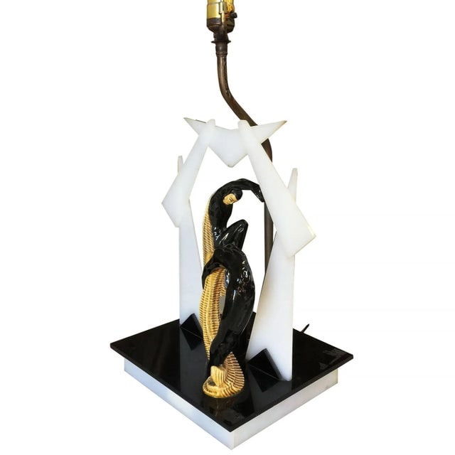 Mid-Century Dancers Acrylic Sculptural Lamp by Moss - 2