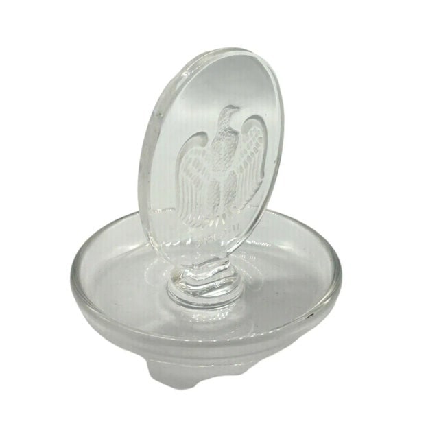 Vintage Lalique Crystal Pin Ring Dish Tray - 2