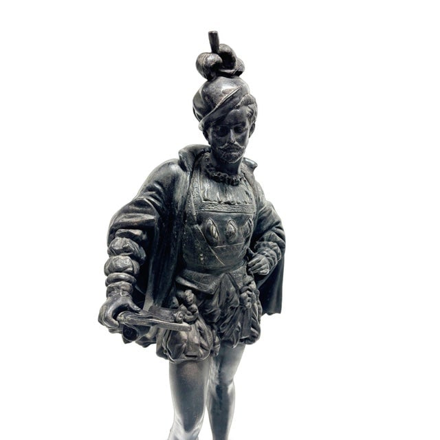 Spelter Cavalier Statue - 3