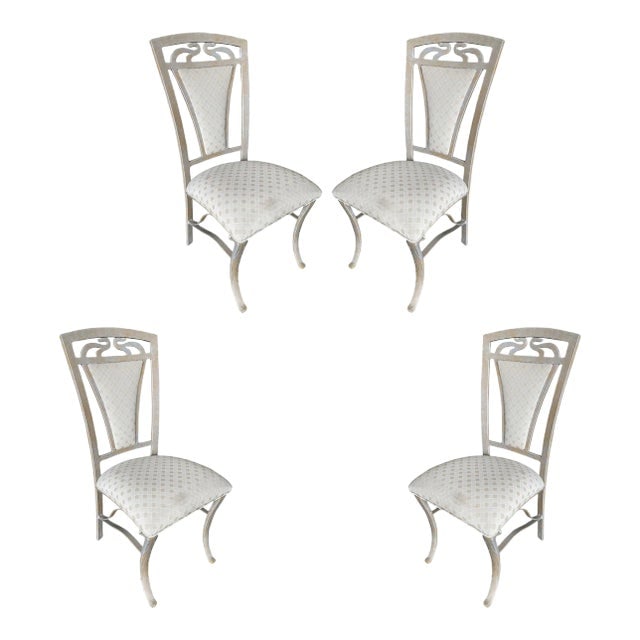 High Style Formal Dining Steel Side Chair, Set of 4 (1 of 9)