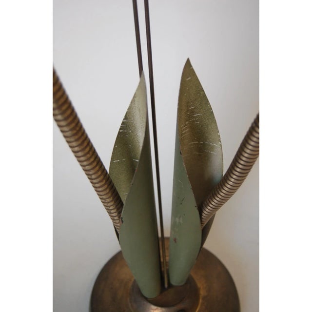 Green Enamel Double Gooseneck Adjustable Calla Lily Desk Lamp. - 5
