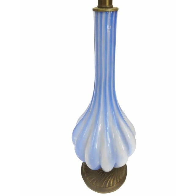 1950s Barovier Style Hand Blown Murano Glass Table Lamp, Italy - 3
