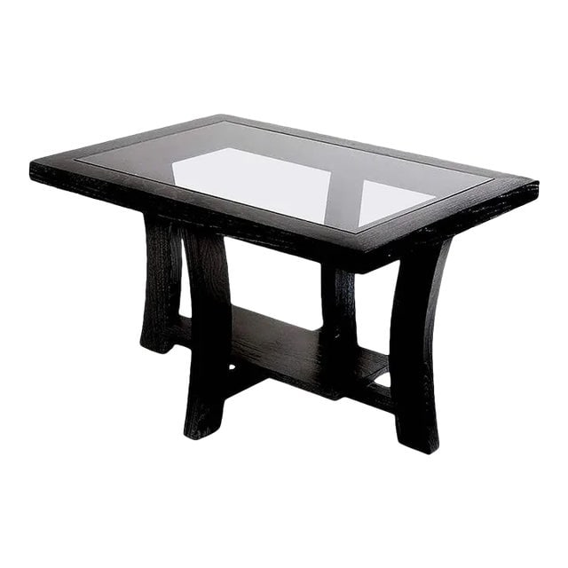 1940s Paul Frankl Black Stepped Side Table for Brown Saltman (1 of 6)