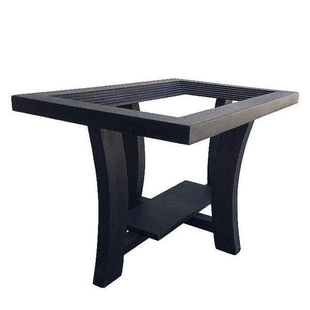 1940s Paul Frankl Black Stepped Side Table for Brown Saltman - 4
