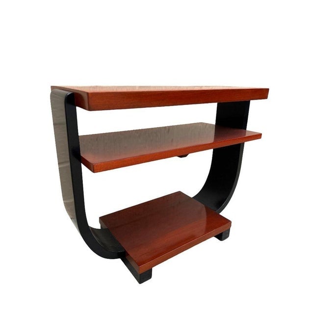 1930s 2-Tone Geometric Art Deco Side & Coffee Table Attributed to Gilbert Rohde for Brown Saltman - 7