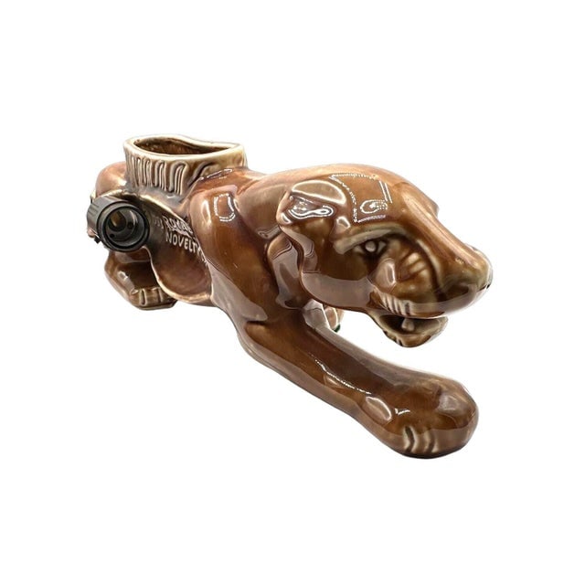 1950s Mid-Century Modern Stalking Panther Statue t.v. Lamp by Royal China & Novelty Co - 2