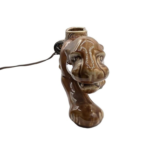 1950s Mid-Century Modern Stalking Panther Statue t.v. Lamp by Royal China & Novelty Co - 9