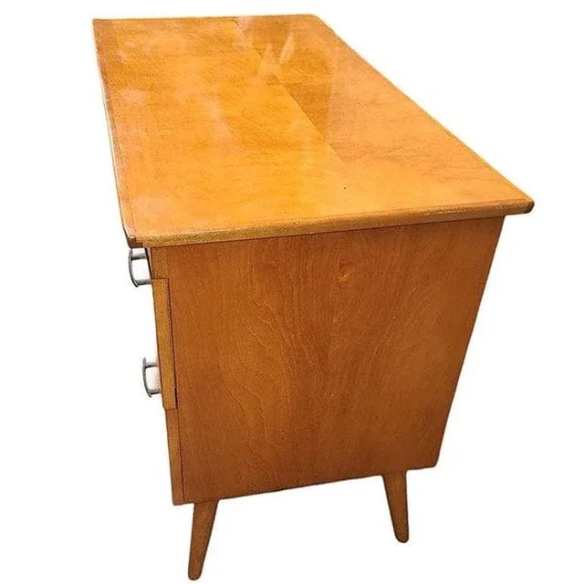 1950s Mid-Century Blond Maple Desk by Paul McCobb "Planner Group" for Winchendon - 4