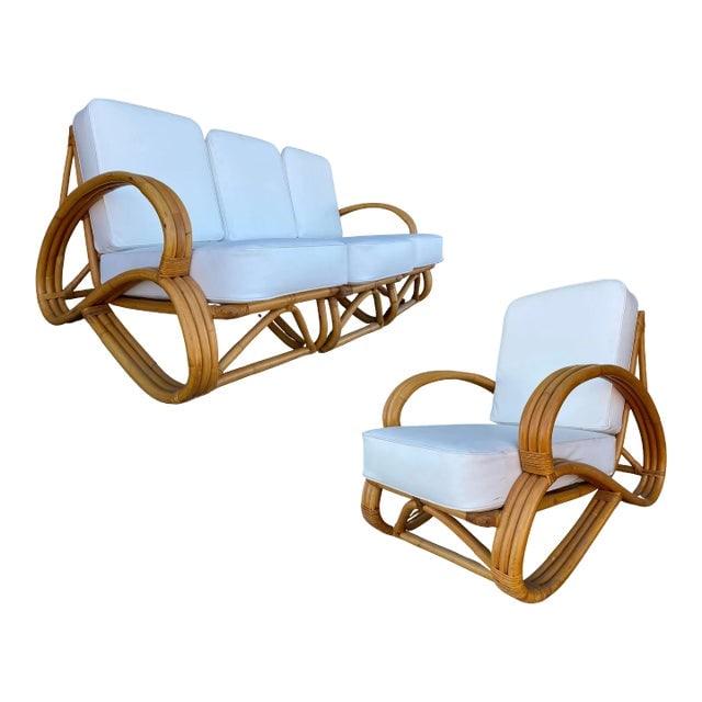S Arm 3-Strand Rattan Sofa and Lounge Chair Set - 2 Pieces (1 of 13)