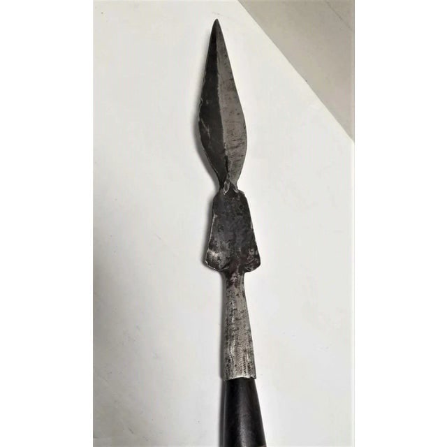1950s Makonde Tanzanian Carved Warrior Female Spear - 4