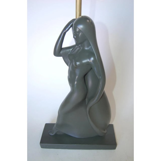 Flowing Female Figure Ceramic Table Lamp by Haruil - 3