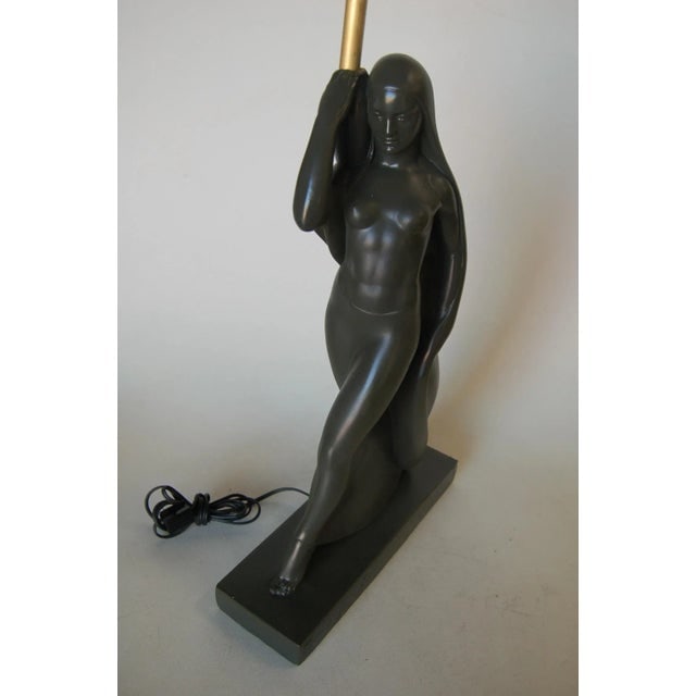 Flowing Female Figure Ceramic Table Lamp by Haruil - 6