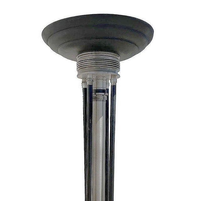 Large 6-Foot Art Deco Revival Machine Age Torchiere Floor Lamp - 2