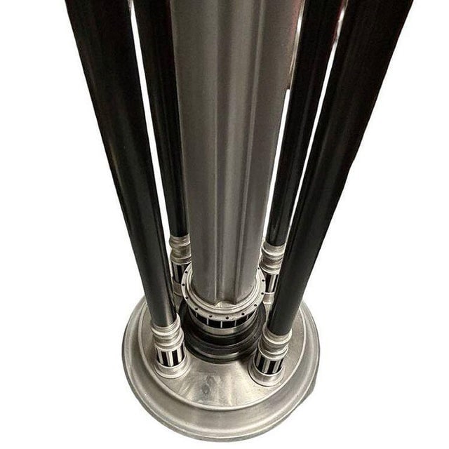 Large 6-Foot Art Deco Revival Machine Age Torchiere Floor Lamp - 6