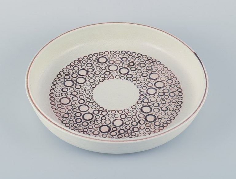 Britt-Louise Sundell (1928-2011) for Gusatvsberg, Sweden, large ceramic bowl in modernist design. - 3